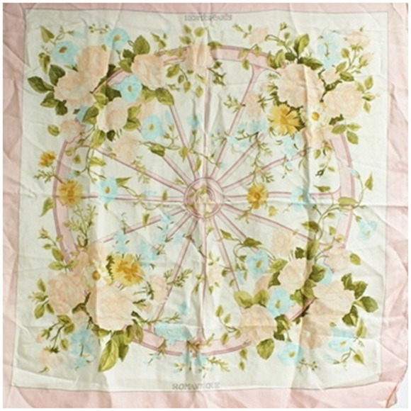 HERMES Accessories - Hermes scarf/muffler, Carre 90, Romantic, for women.